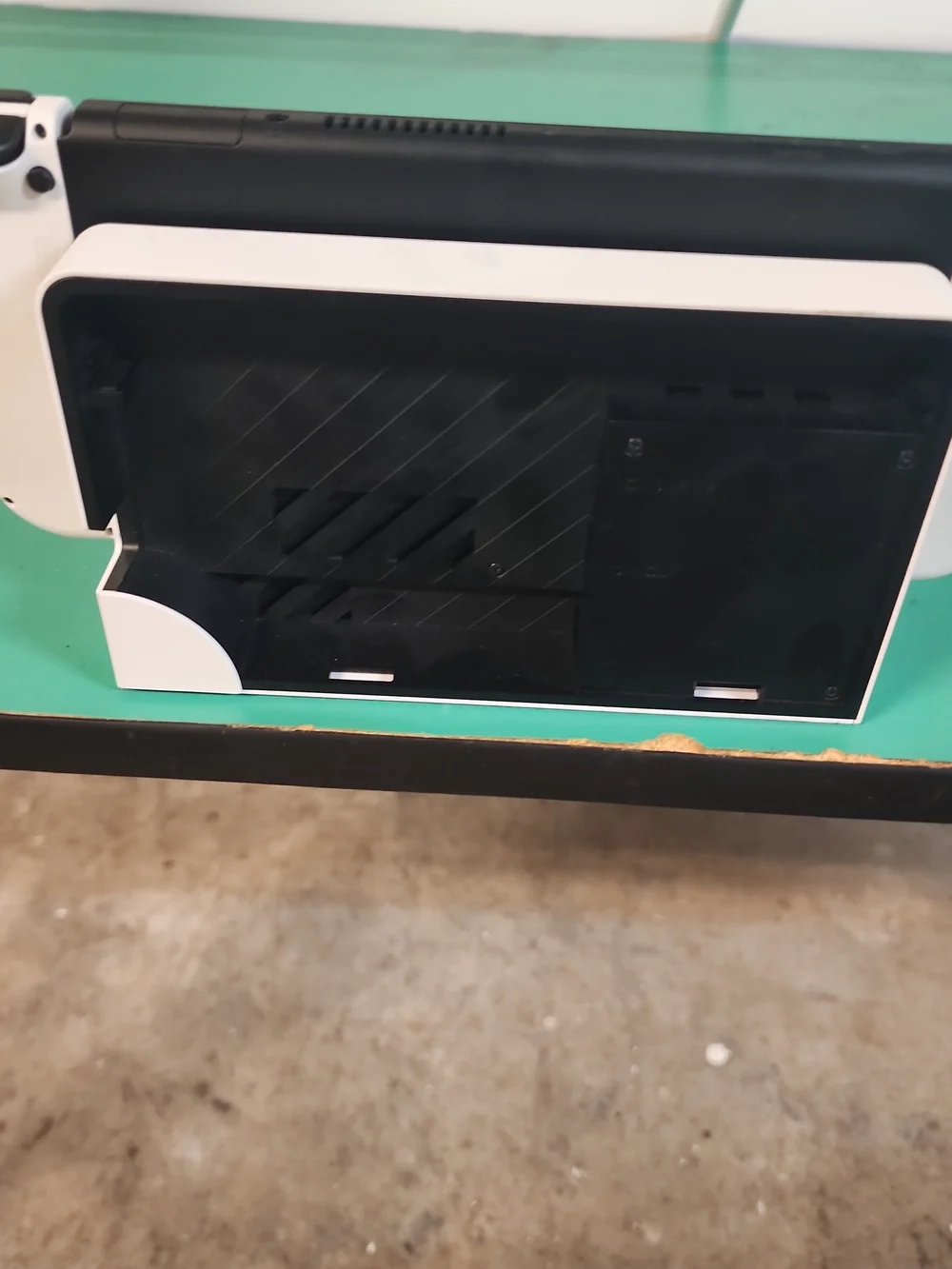 Nintendo White OLED Console with Black Screen Accents